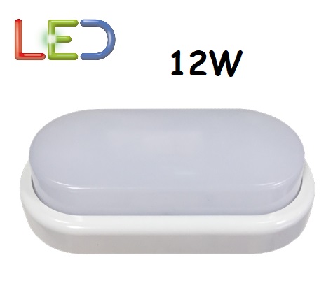 Plafoniera LED Ovale 12w Luce Natura 890 Lumen